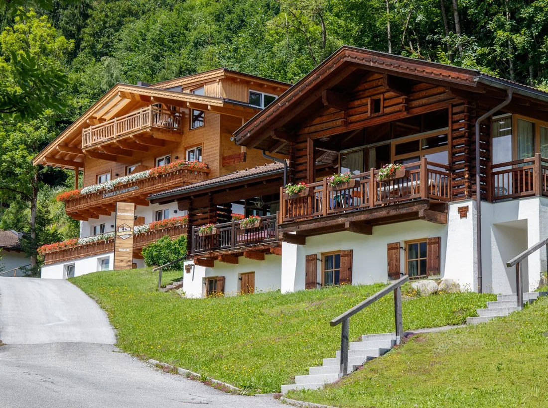 Alpský penzion v horském prostředí